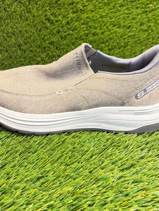 Skechers Decklan Gulliver Mens Size 9 Taupe White Casual Classic Slip On Shoes main image 7